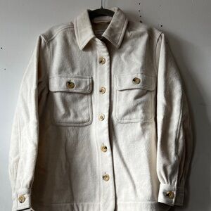 Cream Jacket with Button Details by Free Assembly size L